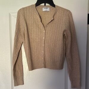Old Navy Women's Beige Cardigan Sweater